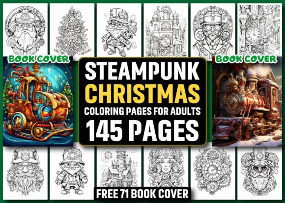 145 Steampunk Christmas Coloring Pages: A Strategic Resource for Creative Professionals
