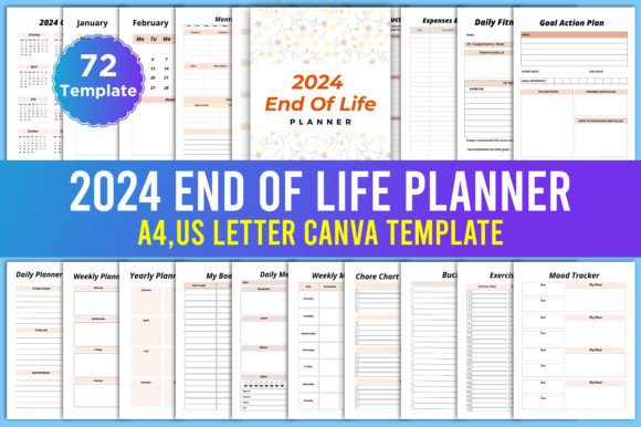 2024 End of Life Planner Canva KDP