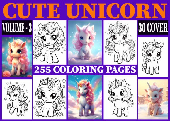 255 Cute Unicorn Coloring Pages for Kids: A Creative Resource for Parents and Educators