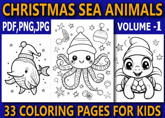 33 Christmas Sea Animal Coloring Pages: A Practical Resource for Creative Workflows