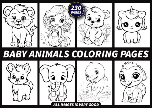 Baby Animals Coloring Pages for Kids
