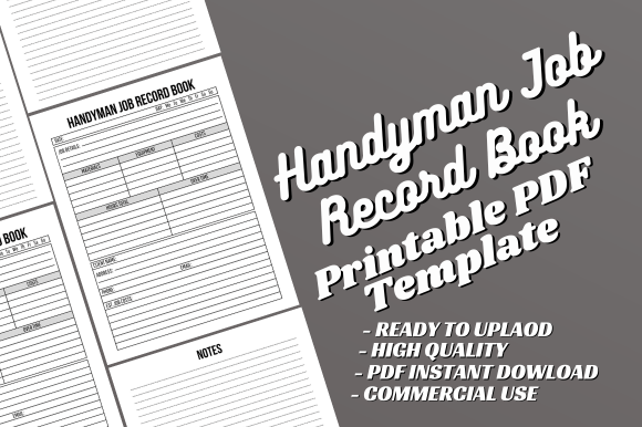 Handyman Job Record Book - Canva Template: A Practical Tool for Every Professional