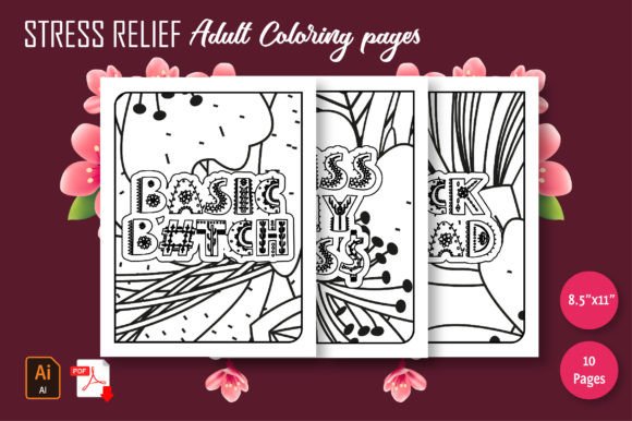 Stress Relief Adult Coloring Pages V 6