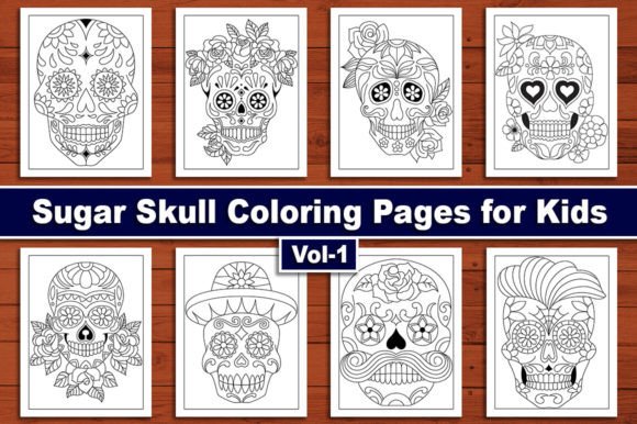 Sugar Skull Coloring Pages for Kids 6-12: A Creative and Educational Resource