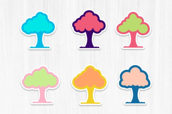 Tree Vector Sticker Design: A Versatile and Professional Choice for Your Creative Projects